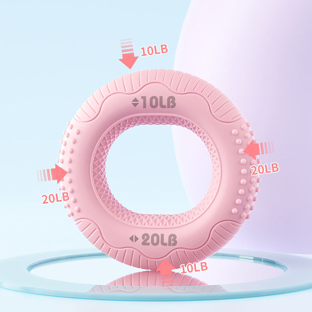 Silicone Adjustable Hand Grip Arm Strength Exercise Gripping Ring Fitness Gym Finger Forearm Trainer Carpal Expander Hand Grip Strengthener Silicone Rings Fingers Forearms Exercises Grip Trainer