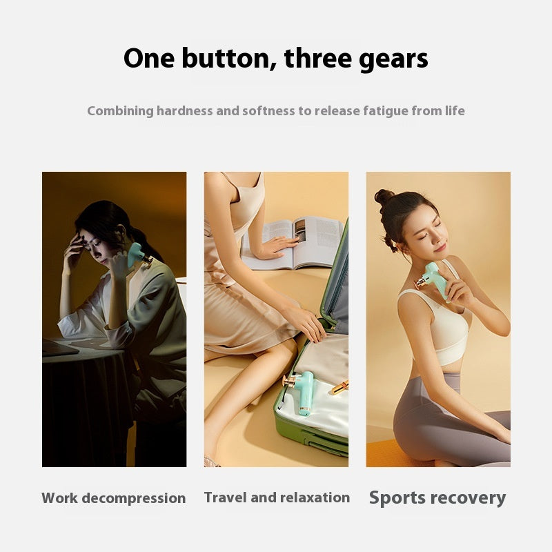 Mini Massage Gun Female Professional Muscle Relaxation Massager Electric Neck Cream Muscle Mask Gun