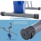 Folding Exercise Bike Fitness Upright  Recumbent X-Bike Adjustable Resistance